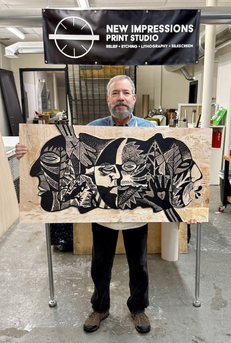 Adrian Tio participating in BIGINK at New Impressions Studio